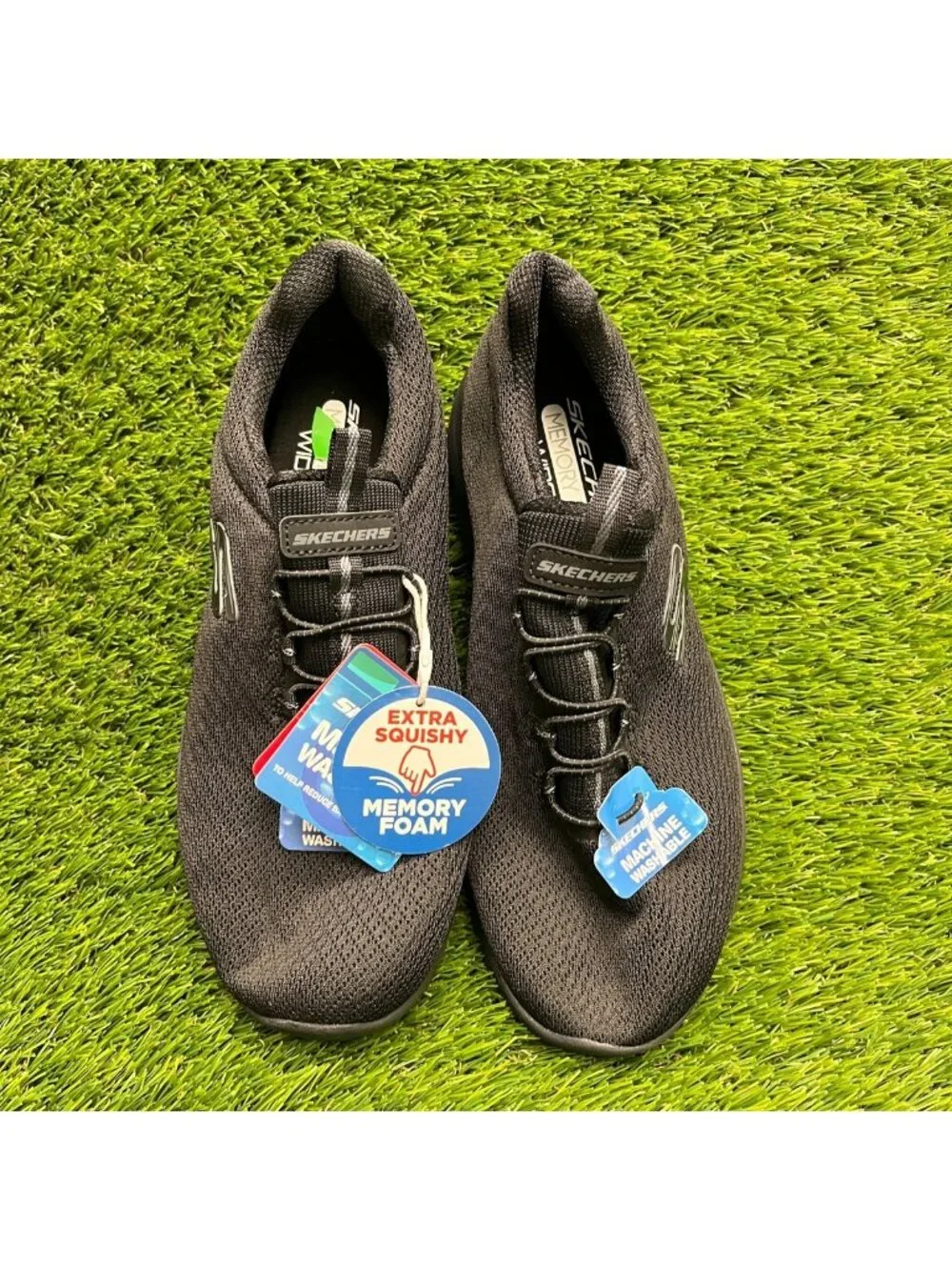 Skechers Summits-Summer Blush Womens Size 6.5D Black Athletic Shoes Sneakers